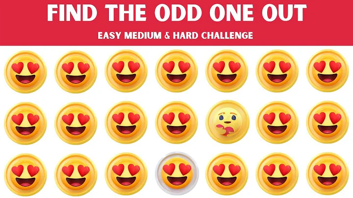 How good are your eyes? || Find the odd emoji out || Spot the Difference  Puzzle Hut