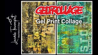 Gelprollage - Gel Plate Image Transfers with Stencils screenshot 3