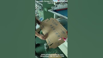 Automatic Screen Printing Machine for Card Box
