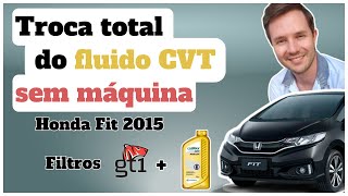 Como trocar em casa o fluido CVT HCF2 do Honda Fit | City | HRV