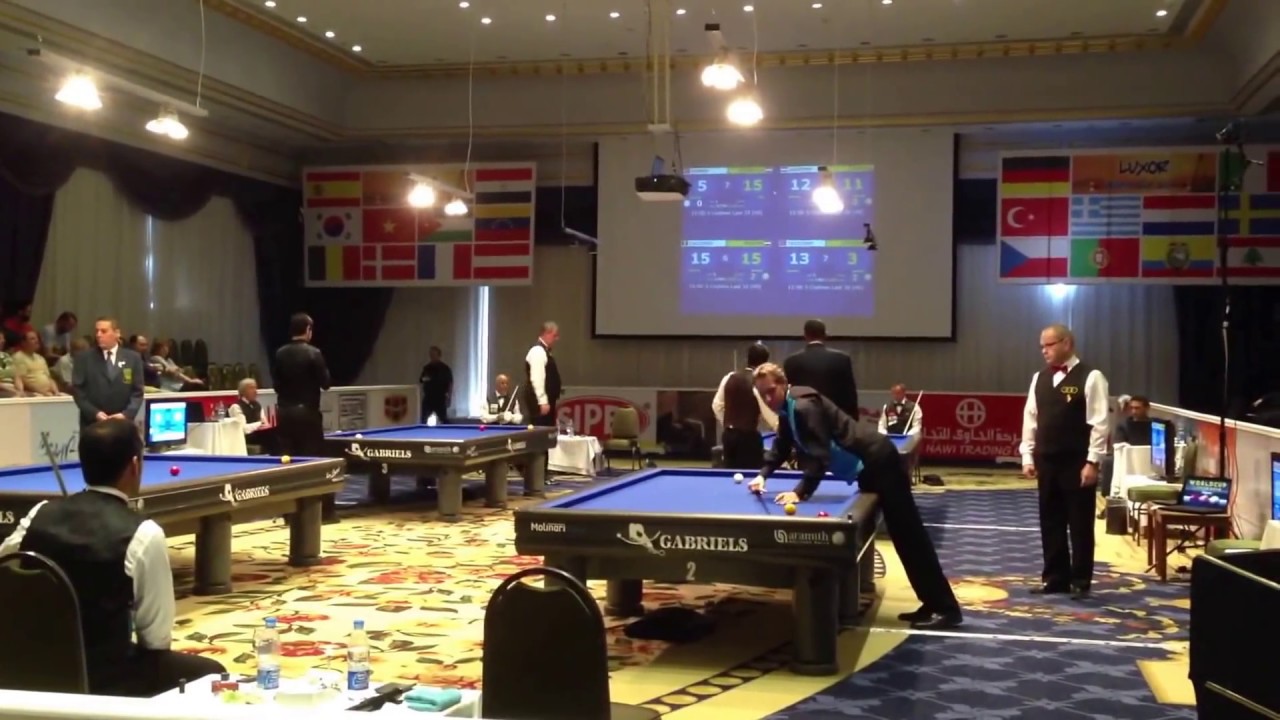 3 Cushion Billiards World Cup championship 2014 in Luxor. Hosted by Sonesta St. Hotel