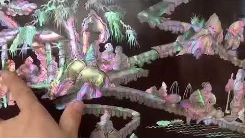 Chỉ với 55 triệu các bác đã có ngay bức tranh khảm ốc đỏ lửa vàng chanh xanh hoa lý