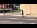 Only Street Fighting Girl Put Sick Hands On A Woman Left Her With A Burst Mouth.