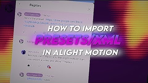 HOW TO IMPORT PRESETS/XML IN ALIGHT MOTION || ALIGHT MOTION PRESET TUTORIAL🥳💖