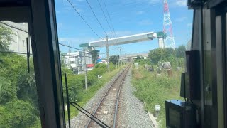 2022年9月7日 山城青谷駅→城陽駅　ＪＲ奈良線 山城青谷駅橋上化後、新名神高速道路　進捗状況