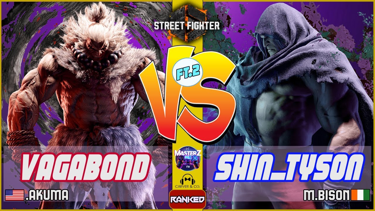 Street Fighter 6 💥💥 Vagabond (akuma) VS Shin_Tyson (M.bison) 💥💥 SF6 Replays