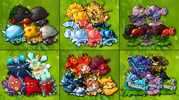 PVZ 1 Fusion 3.1 Challenge - 5 Family Plants Fusion Battle vs Obsidian Gargantuar - Who Will Win?
