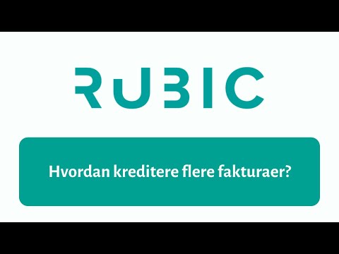 Hvordan kreditere flere fakturaer?