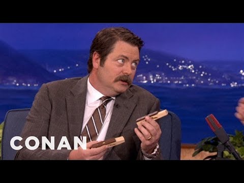 Nick Offerman Is A Woodworking Whiz - CONAN on TBS