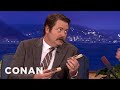 Nick Offerman Is A Woodworking Whiz - CONAN on TBS Nick Offerman Is A Woodworking Whiz - CONAN on TBS