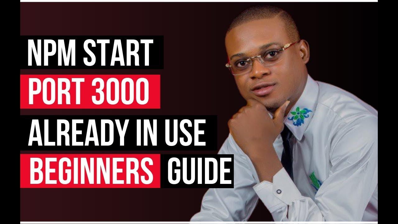 Fix npm start port 3000 is already in use quick fix youtube