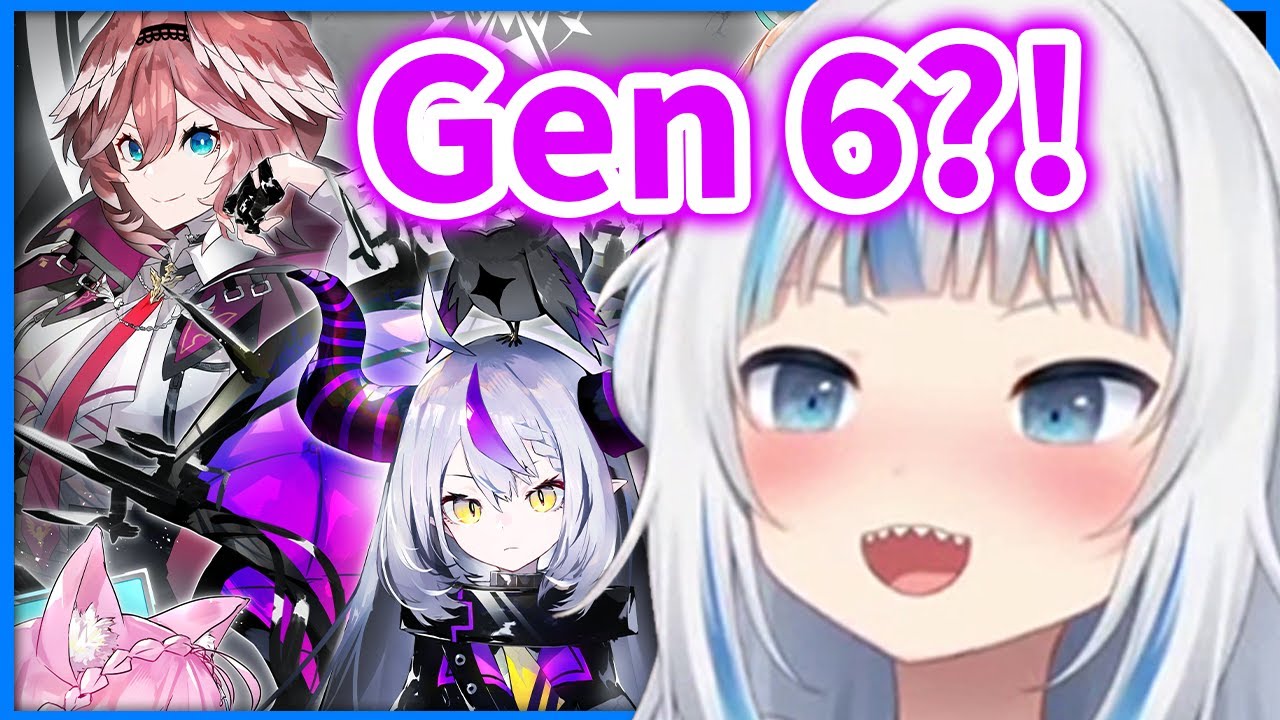 Gura is Excited for Holo JP Gen 6【Gawr Gura / HololiveEN】