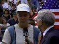 1998 US Open - Lindsay Davenport trophy ceremony