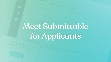 Meet Submittable for Applicants