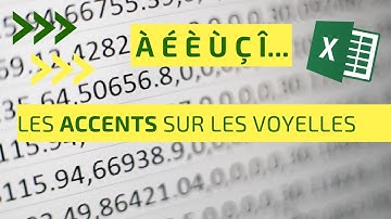 Accentuer les voyelles en majuscules dans Excel
