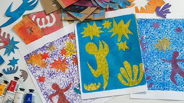 Matisse Inspired Gelli Plate Printing | Printmaking Art Lesson | Zart Art