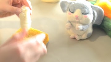 Needle Felting basiks for beginners. Tutorial DIY "Carrot for Easter Rabbit". Part 1.