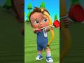 Little Baby Boy Learning Animals Names with Bow and Arrow Toy Set | 3D Animated Educational Videos