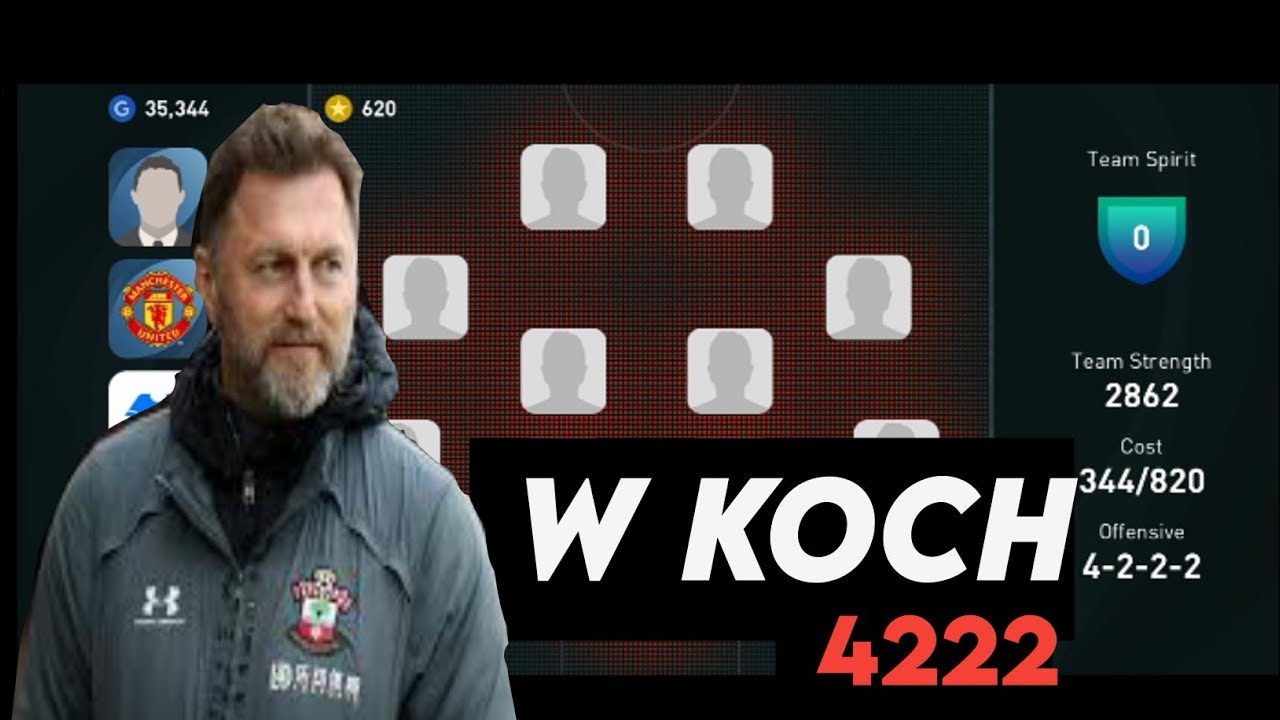 THE BEST 4222 MANAGER | W KOCH REVIEW | SQUAD BUILDING | D7 PES