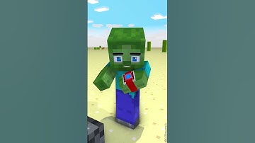 Zombie Becomes Herobrine in Thor