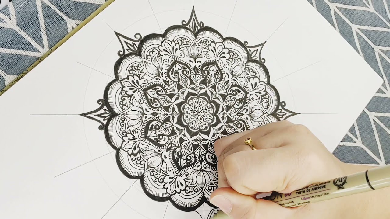 Nature Inspired Mandala #1 曼陀罗| 禅绕- YouTube