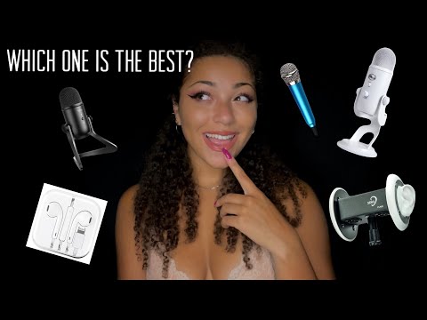 ASMR WITH 5 DIFFERENT MICROPHONES 🎤 Which Is Your Favourite?