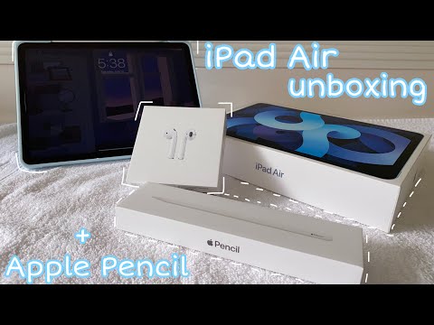 iPad Air 4 + Apple Pencil + accessories unboxing