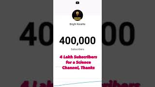 400K Subscribers for a Malayalam Science Channel || Bright Keralite