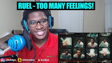 MY FIRST TIME LISTENING TO RUEL! Ruel - too many feelings (Lyric Video) | REACTION!
