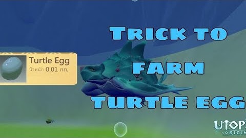 Utopia origin:Trick to farm Turtle Egg🥚