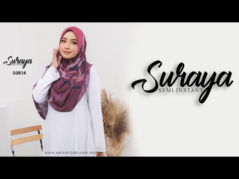Suraya Printed Semi Instant SUR14 2022  | NEW RELEASE | Qaira Hijab