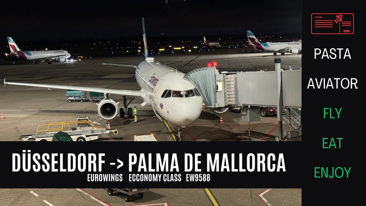 | TRIP REPORT | Düsseldorf to Palma de Mallorca | Eurowings a321 | DUS