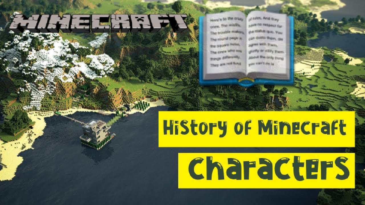 Minecraft First Ever Character History of Minecraft Characters #trending #history #minecraft - YouTube