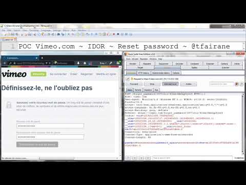 5000$ IDOR Vulneribility on vimeo.com | Insecure Direct Object References Reset Password