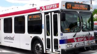 SEPTA BUS: NEW FLYER D40LF 5823 ON ROUTE: 104