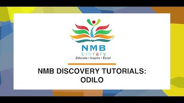 NMB Discovery Library Tutorials: Odilo