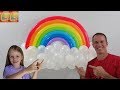 como hacer un arcoiris con globos - decoracion con globos - gustavo gg - arcoiris de globos
