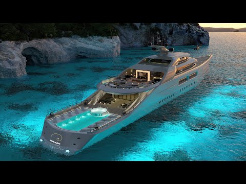 TOUR INSANE 350ft Luxury YACHT designed by 1.61 London - A mansion on the water