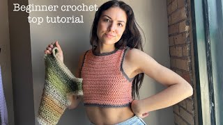 Crochet tank tutorial //beginner friendly