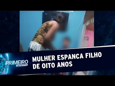 Criança de 8 anos é espancada pela mãe em vídeo divulgado na internet | Primeiro Impacto (20/09/19)