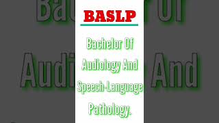 BASLP COURSE FULL FORM 2026 || #Shortvideo