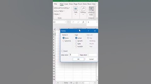 SERIAL NUMBER IN EXCEL SHORTCUT || AUTOMATIC SERIAL NUMBER IN EXCEL #viral #shortvideo #excel #trick