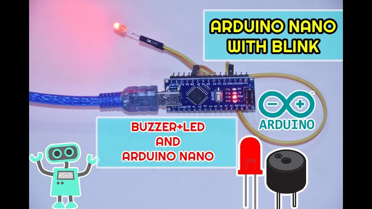 Arduino Nano With LED Blink and a Buzzer Interfacing.||#021|| ZerOne ...