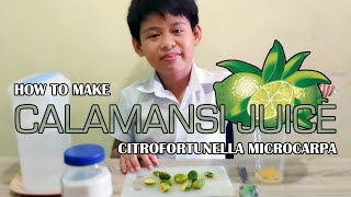 HOW TO MAKE CALAMANSI JUICE