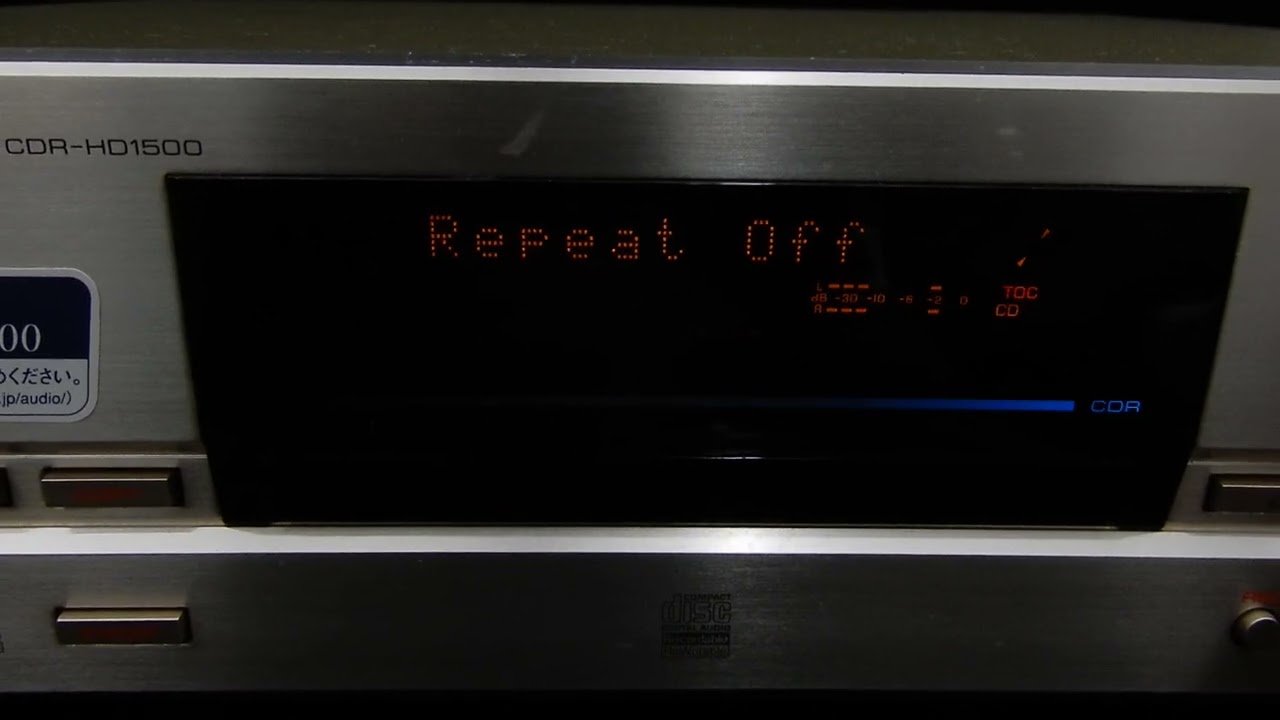 YAMAHA CDR-HD1500 - YouTube