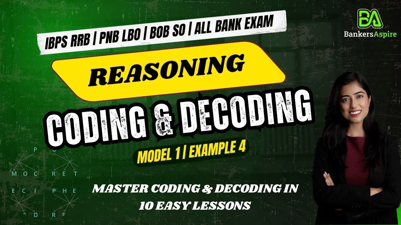 Coding & Decoding Model 1 | Example 4 | Complete Concept for Bank Exams ...