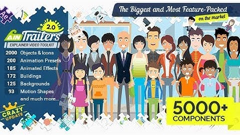 AinTrailers | Explainer Video Toolkit with Character Animation Builder (After Effects Template)