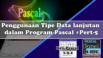 Belajar Pascal #5: Penggunaan tipe data real dan integer dalam program pascal