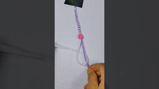 sewing thread bracelet tutorial. #macramebracelet #threadbracelet