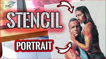 STENCIL MULTI LAYER PAINTING ART